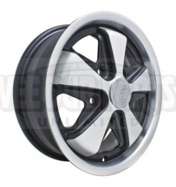 EMPI Black / Silver  911 Fuchs Alloy 4.5"x15"